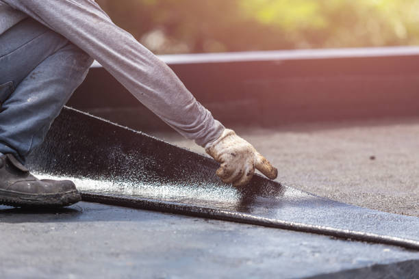 Professional Waterproofing technician working in Eatontown, NJ